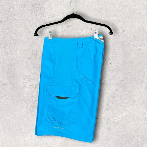 Columbia Mens Cargo Short Size 30 x10 Blue UPF 50 Sun Protect Omni Shield /Shade - Picture 8 of 12